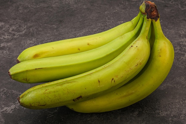 Zielona, słodka, smaczna kupa bananów