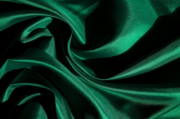 Zdjęcie zielona tkanina tekstura tło abstrakcyjne zbliżenie tekstura tkaniny