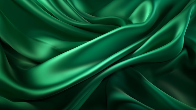 Zielona tkanina wykonana przez firmę green