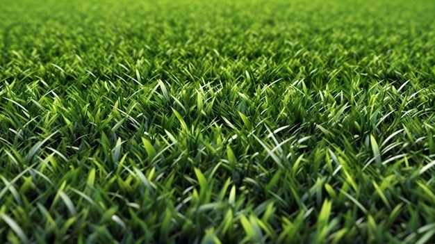 zielona trawa z koszeniem trawy
