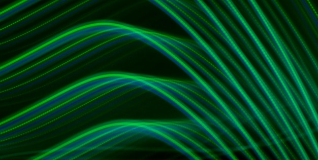 Zielone abstrakcyjne linie fali