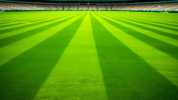 Zielone boisko do piłki nożnej z polem i zielonym polem.