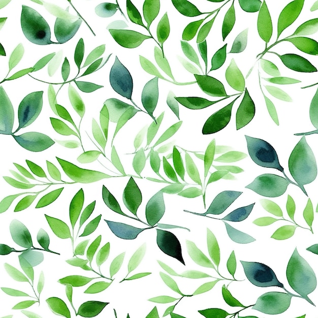 Zdjęcie zielone liście wzór