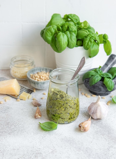 zielone pesto bazyliowe