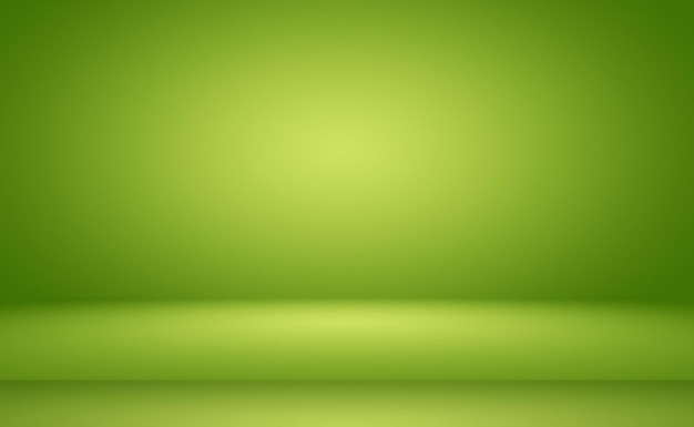 Zielone Tło Gradientowe Abstrakcyjne Pusty Pokój Z Miejscem Na Tekst I Obraz