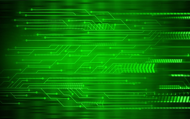 Zielonej strzała cyber obwodu przyszłościowy technologii tło