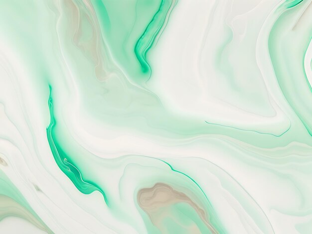 Zielonkawe marmurowe tło w pastelowym płynnym stylu