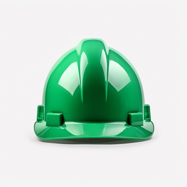 Zdjęcie zielony hard hat minimal izolowany