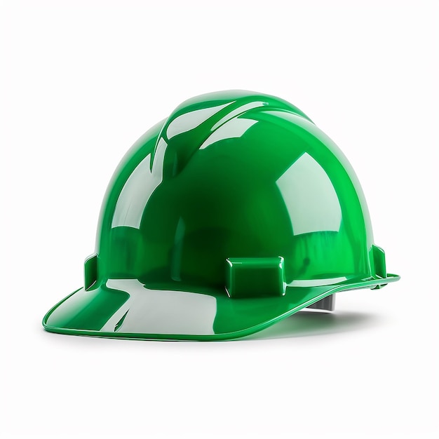 Zdjęcie zielony hard hat minimals wyizolowany na białym