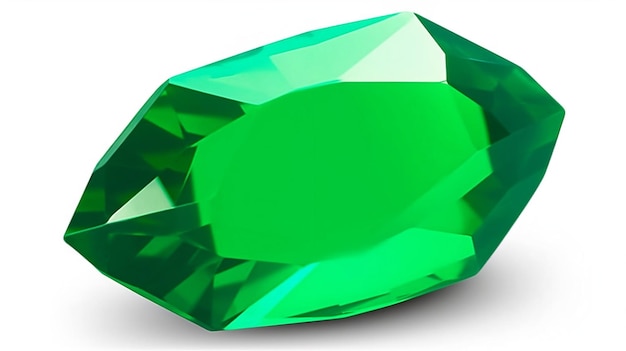 Zdjęcie zielony klejnot z zielonym kamieniem.
