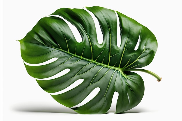 Zielony liść z rośliny monstera