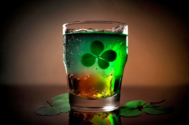 Zielony napój z okazji dnia świętego patryka