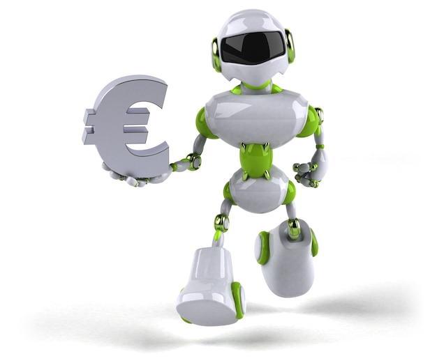 Zielony Robot - Ilustracja 3d