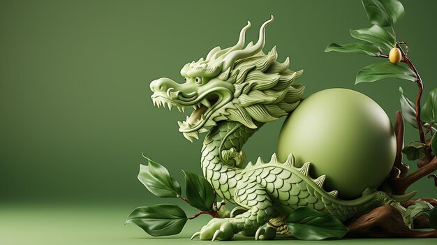 Zielony smok jest symbolem chińskiego Nowego Roku
