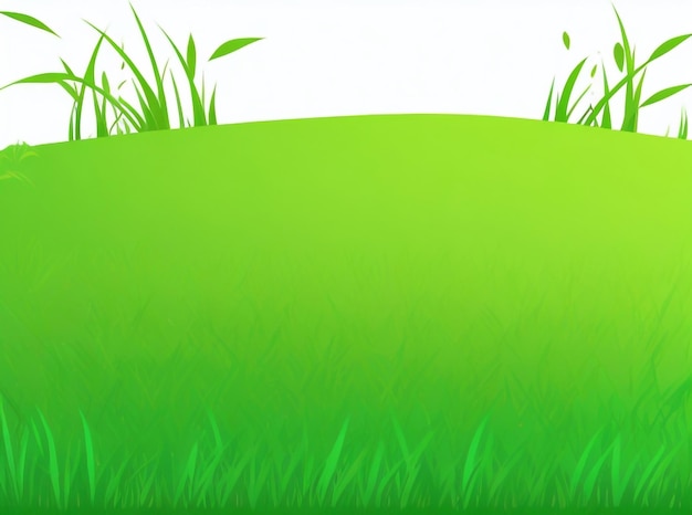 Zdjęcie zielony trawnik z świeżą trawą na świeżym powietrzu