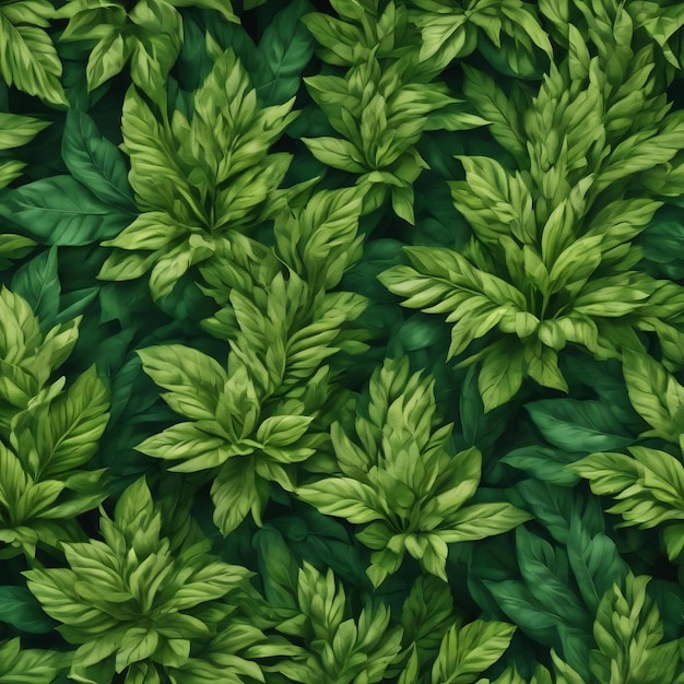 Zielony wzór tkaniny botanicznej