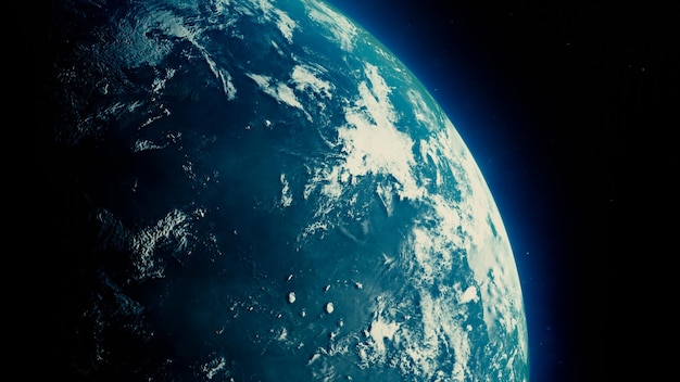 Zdjęcie ziemia z kosmosu abstrakcyjne tło renderowania 3d