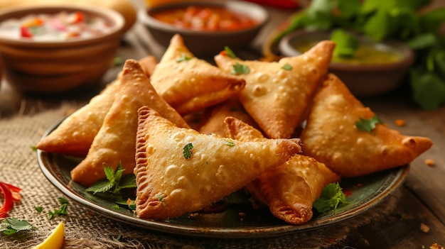 Ziemniaczana Samosa lub Aloo Samosa to indyjska przekąska