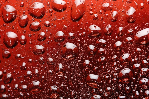 Zimna coca cola z wodą spada krople deszczu w tle