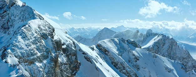 Zimowa Panorama Masywu Górskiego Dachstein