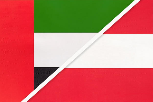 Zjednoczone Emiraty Arabskie i Austria, symbol flag narodowych