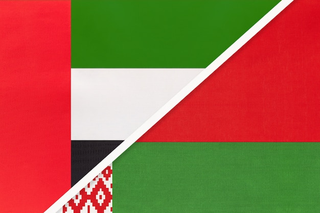 Zjednoczone Emiraty Arabskie i Białoruś, symbol flag narodowych