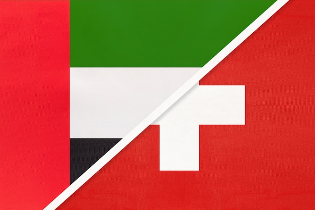 Zjednoczone Emiraty Arabskie i Szwajcaria, symbol flag narodowych