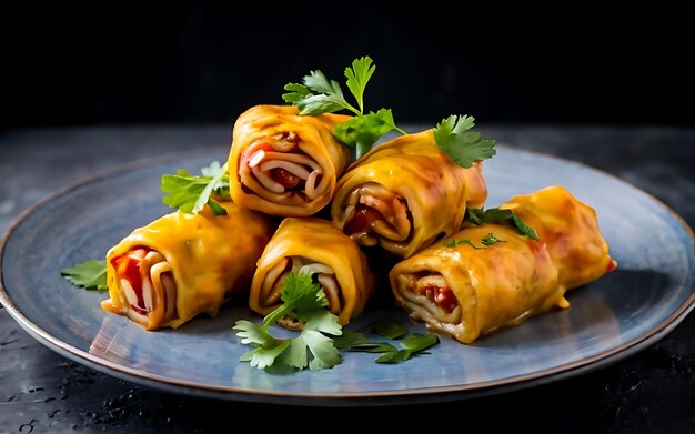 Złap esencję Cabbage Rolls w pysznym zdjęciu z jedzeniem