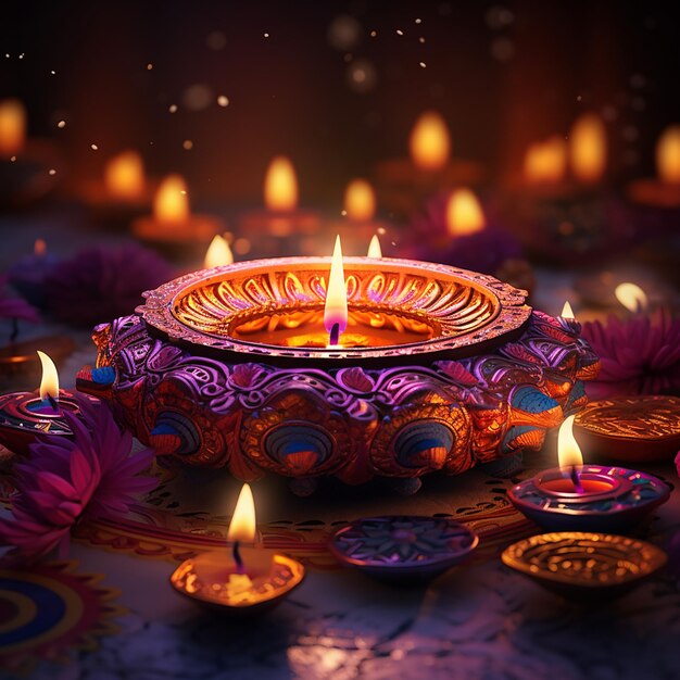 Zdjęcie złap esencję diwali