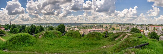 Złoczów, Ukraina 06.07.2021. Widok Na Miasto Złoczów Od Strony Zamku, Region Galicja Ukrainy, W Słoneczny Letni Dzień