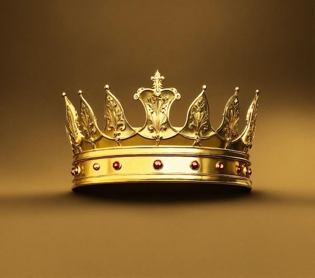 Zdjęcie złota korona z koroną z napisem 