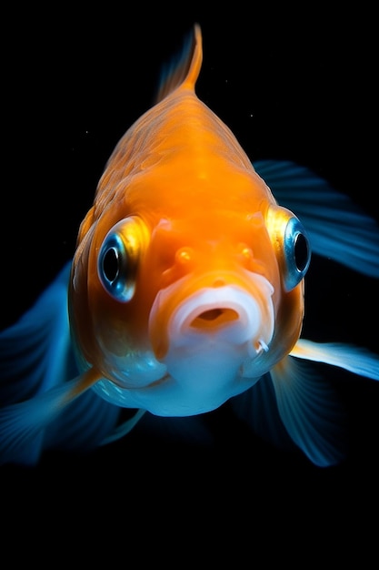 Złota rybka z nosem i nosem