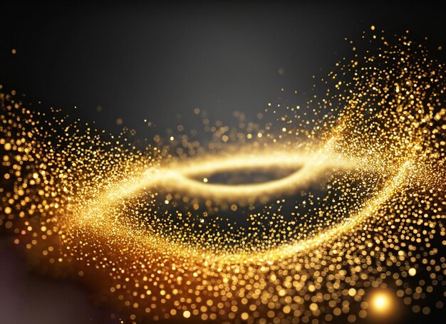 złote cząstkiabstrakcyjnetłozbłyszczącązłotąpodłogącząsteczkigwiazdypyłFuturystyczny