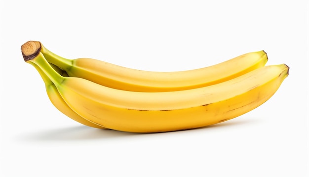 Złote dobroć Świeży banan wyizolowany na białym