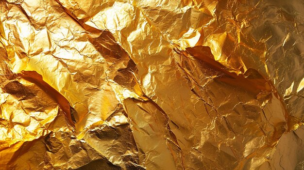 Złote folie papierowe dekoracyjne tło tekstury dla dzieł sztuki