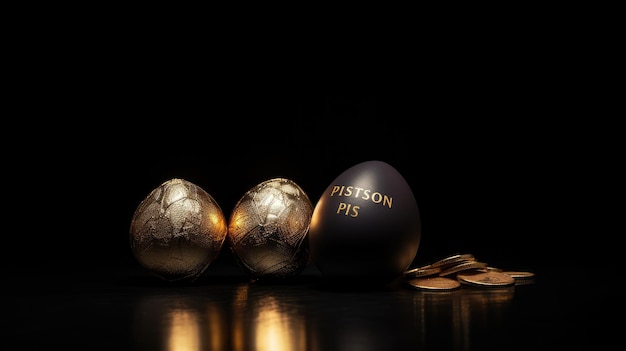 Złote jaja bezpłatne zdjęcie HD tło