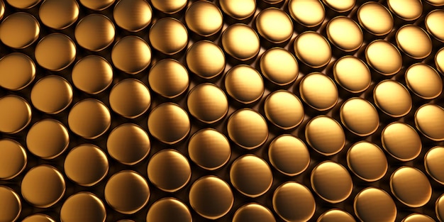 Złote tło z metalową teksturą AI generowane