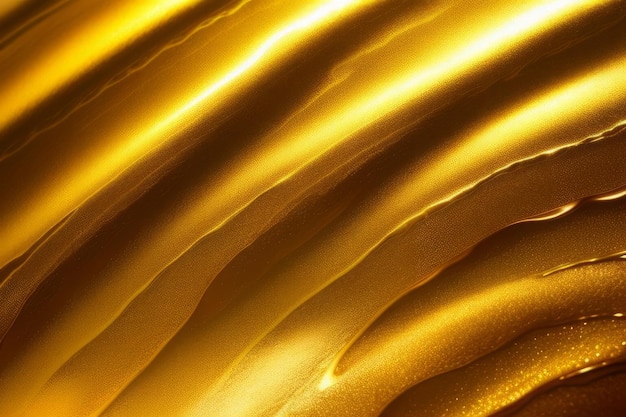 Zdjęcie złote tło z płynną teksturą sztuki