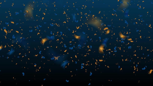 Złoty i niebieski brokat konfetti streszczenie tło deluxe
