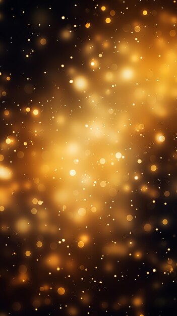 Złoty niewyraźny efekt światła pyłu gwiezdnego