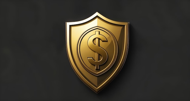 Złoty symbol bogactwa i dobrobytu