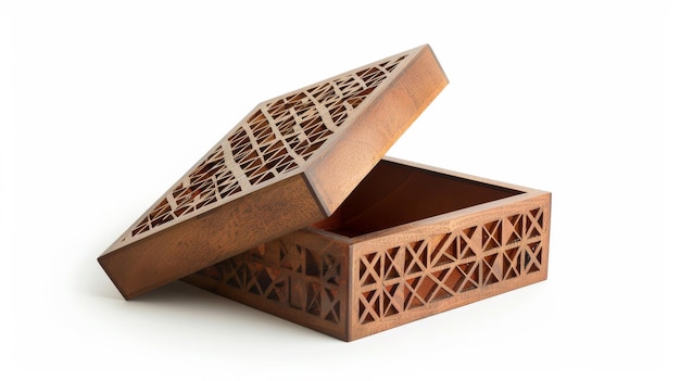 Złożone drewniane pudełko