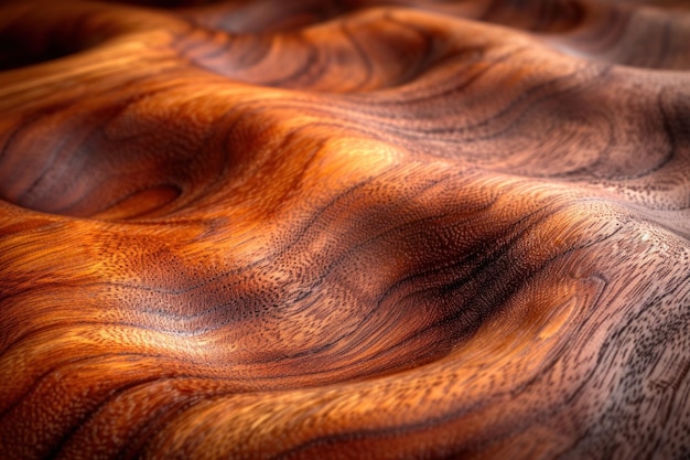 Złożone wzory ziaren drewna i węzły w szczegółach z bliska