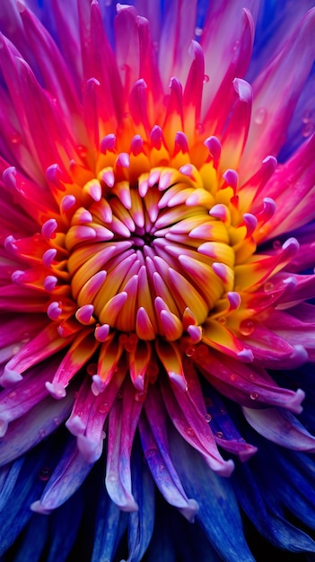 Złożony Bloom Macro Flower Shot