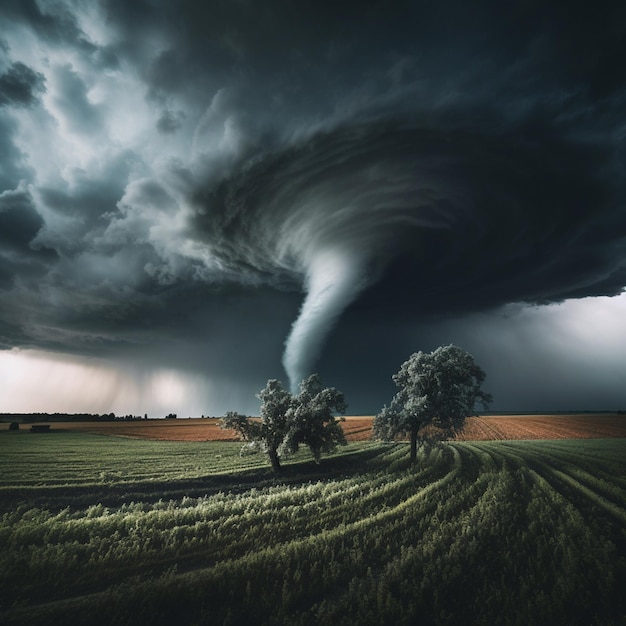 Złożony Fury Minimalist Tornado Landscape