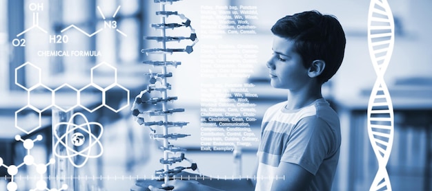 Złożony Obraz Graficznego Obrazu Wzorów Chemicznych