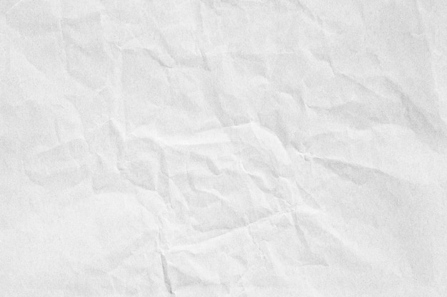 Zmarszczona biała tekstura papieru tła