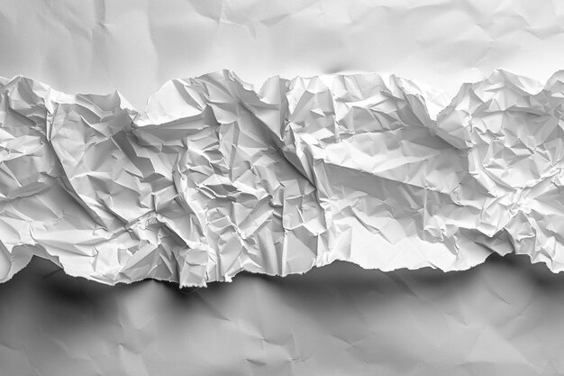 Zmarszczona tekstura białego papieru Tło