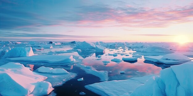 Zdjęcie zmiana klimatu arktyka samotność nieskończony lód ciche piękno lodowate uścisk ziemi