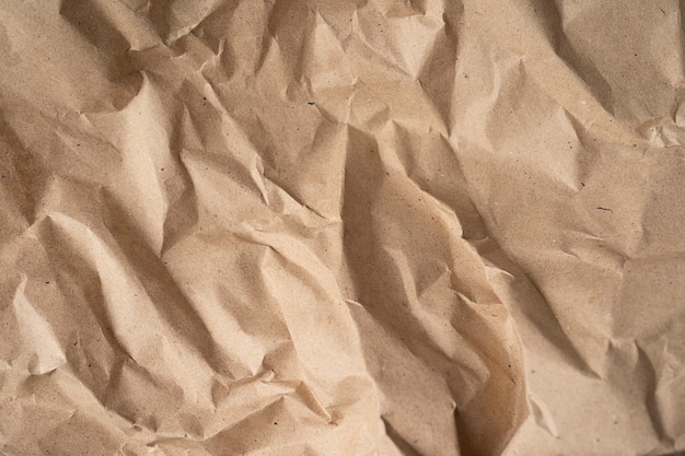 Zmięty papier. Szablon do różnych celów lub tworzenia opakowań.